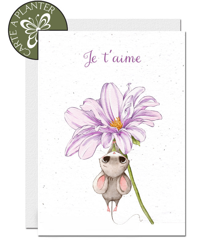 carte saint valentin à planter 
