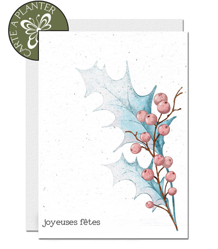 Cartes à planter Joyeuses fêtes