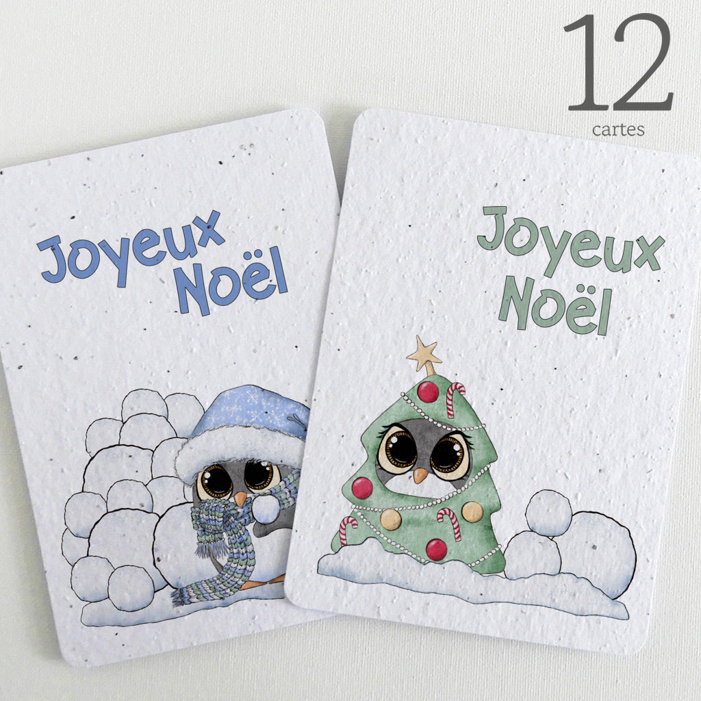 Cartes de Noël écoresponsables