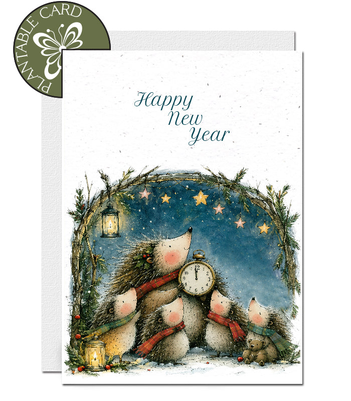 ecofriendly new year card
