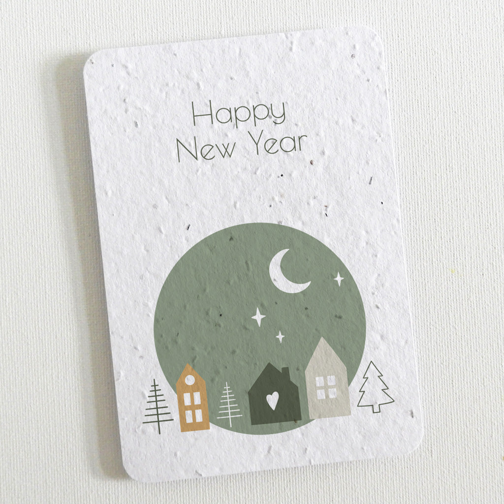 ecofriendly new year card