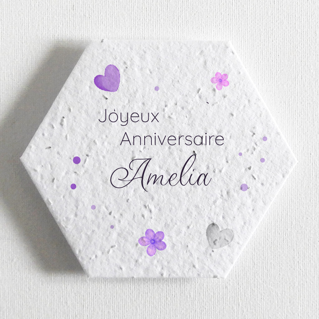 enveloppe cadeau argent papier ensemencé 