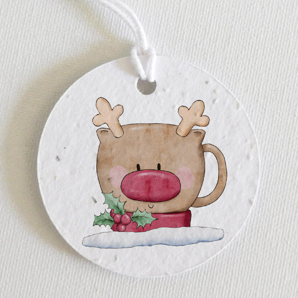 étiquettes à planter noël