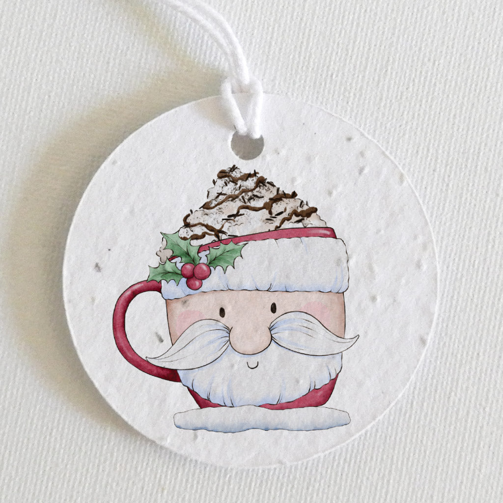étiquette noël écoresponsable papier ensemencé