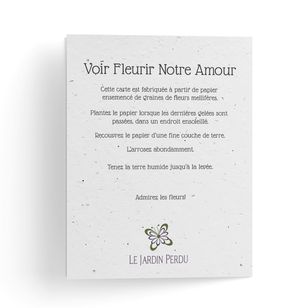 Faire-part de mariage papier écoresponsable