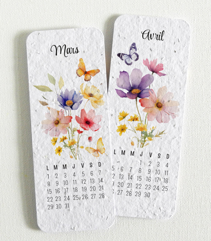 marque-pages papier ensemencé