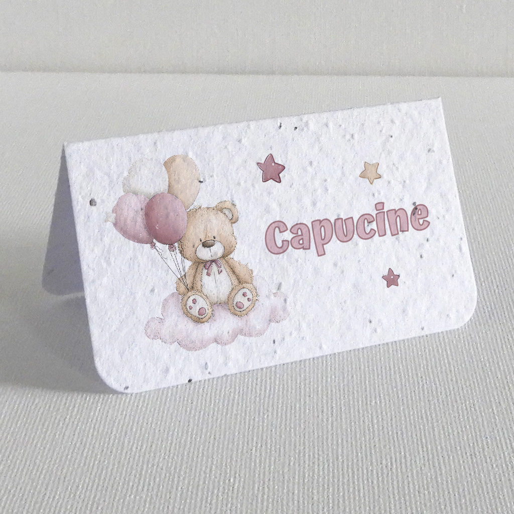 marque-place à planter nounours