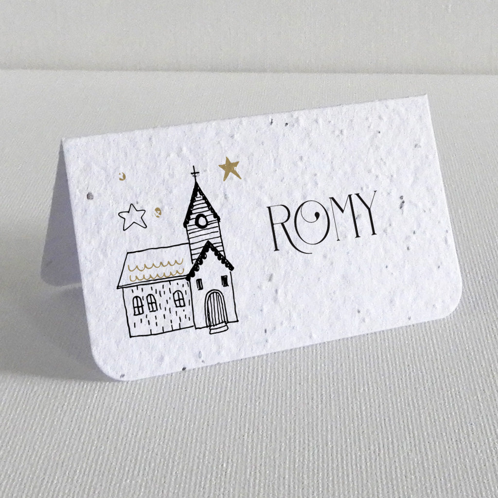 marque place baptême écoresponsable