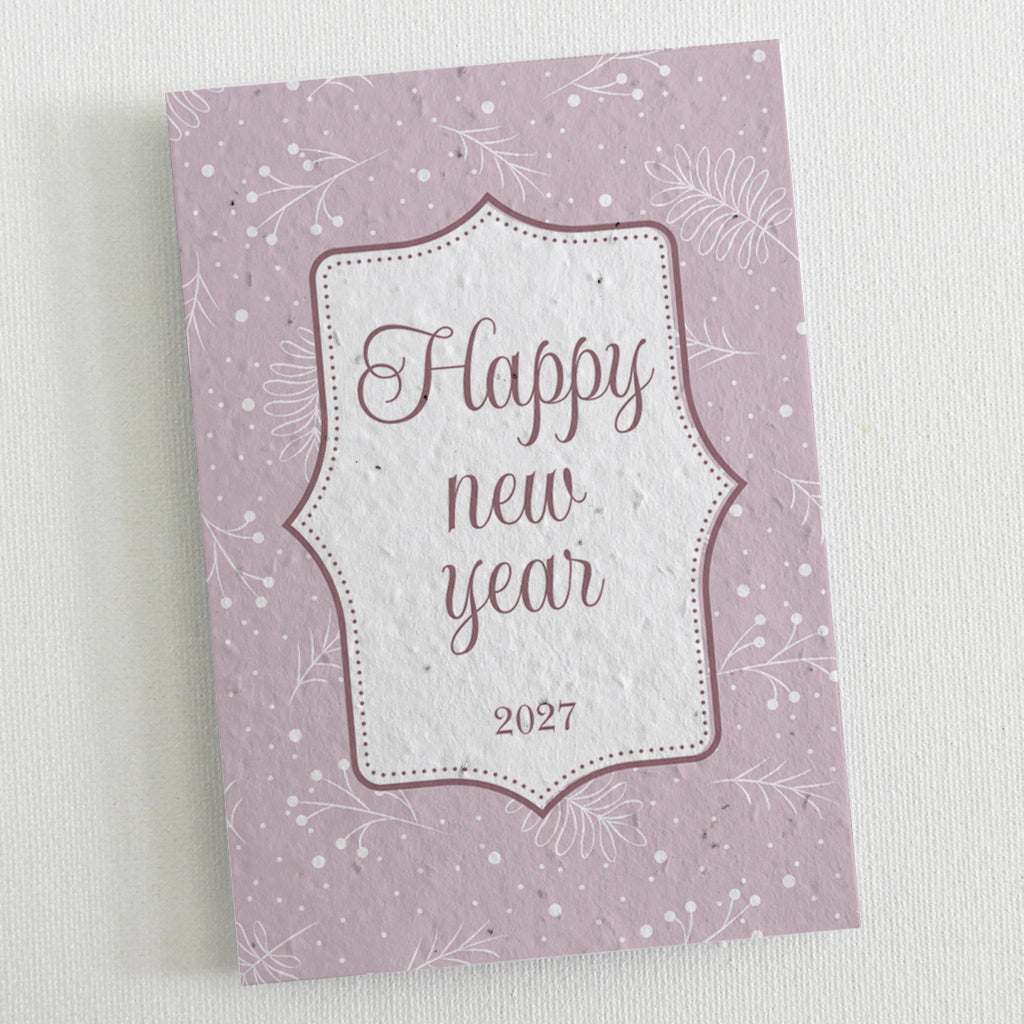 new year card ecofriendly