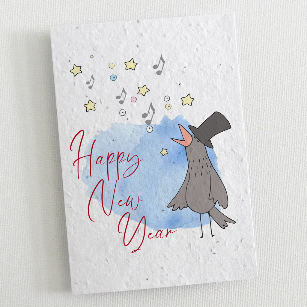 new year card seed paper