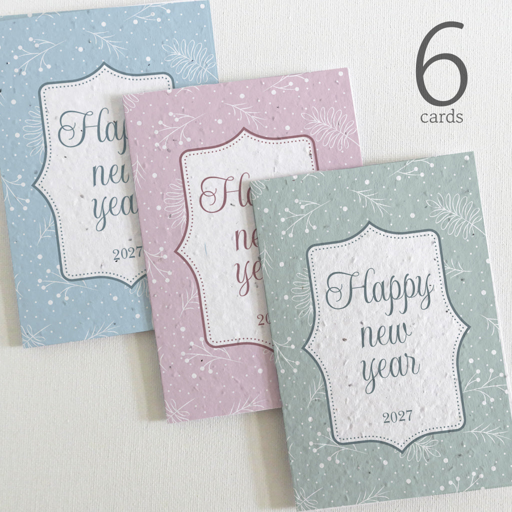 new year cards seed paper