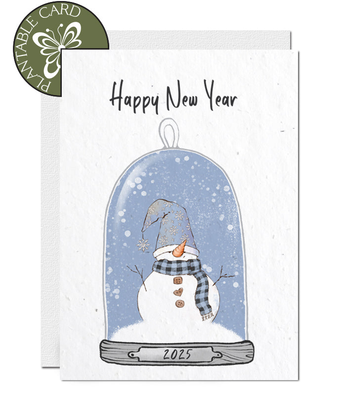 plantable card happy new year 2025