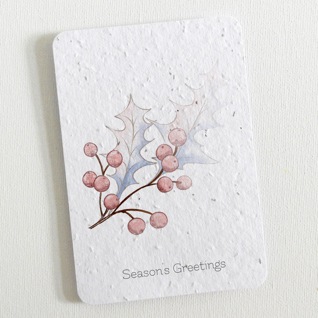 plantable card season&#39;s greetings