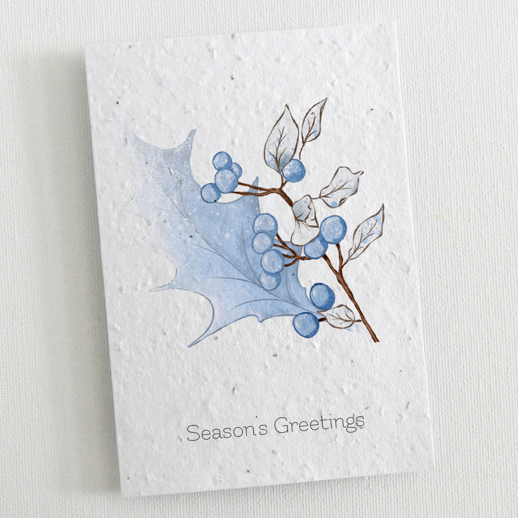 plantable new year card