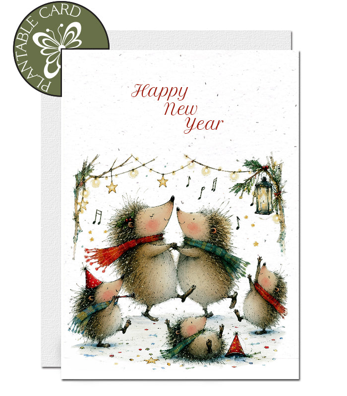 plantable new year card