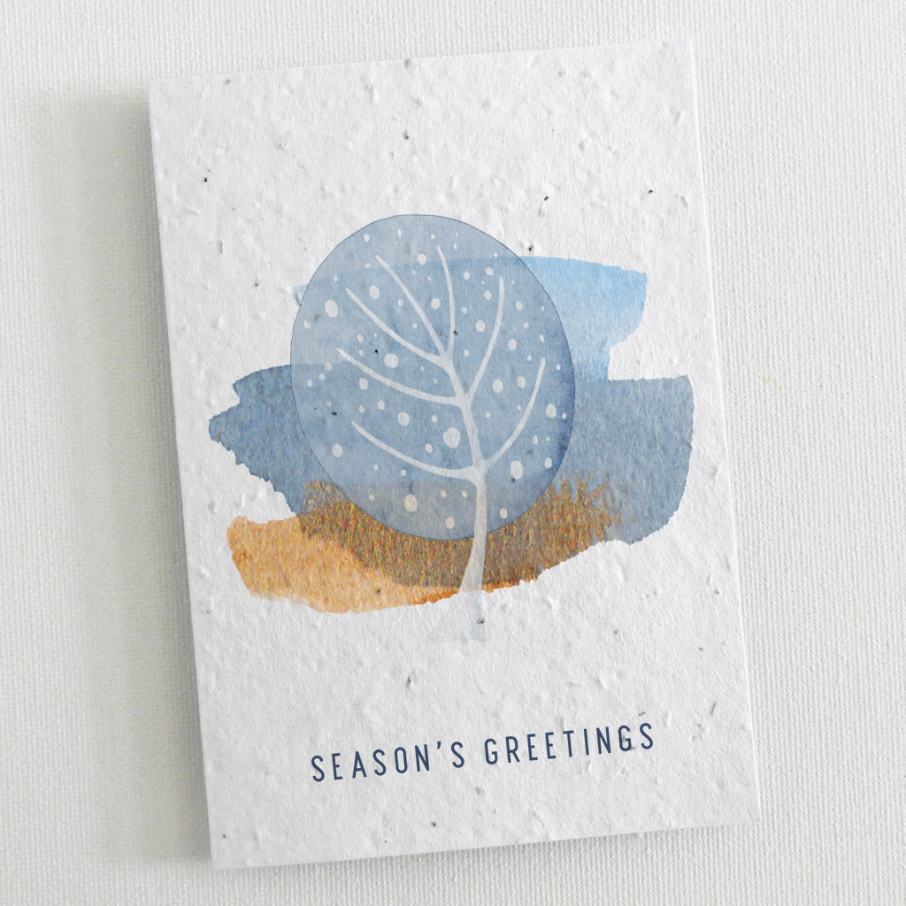 plantable new year card