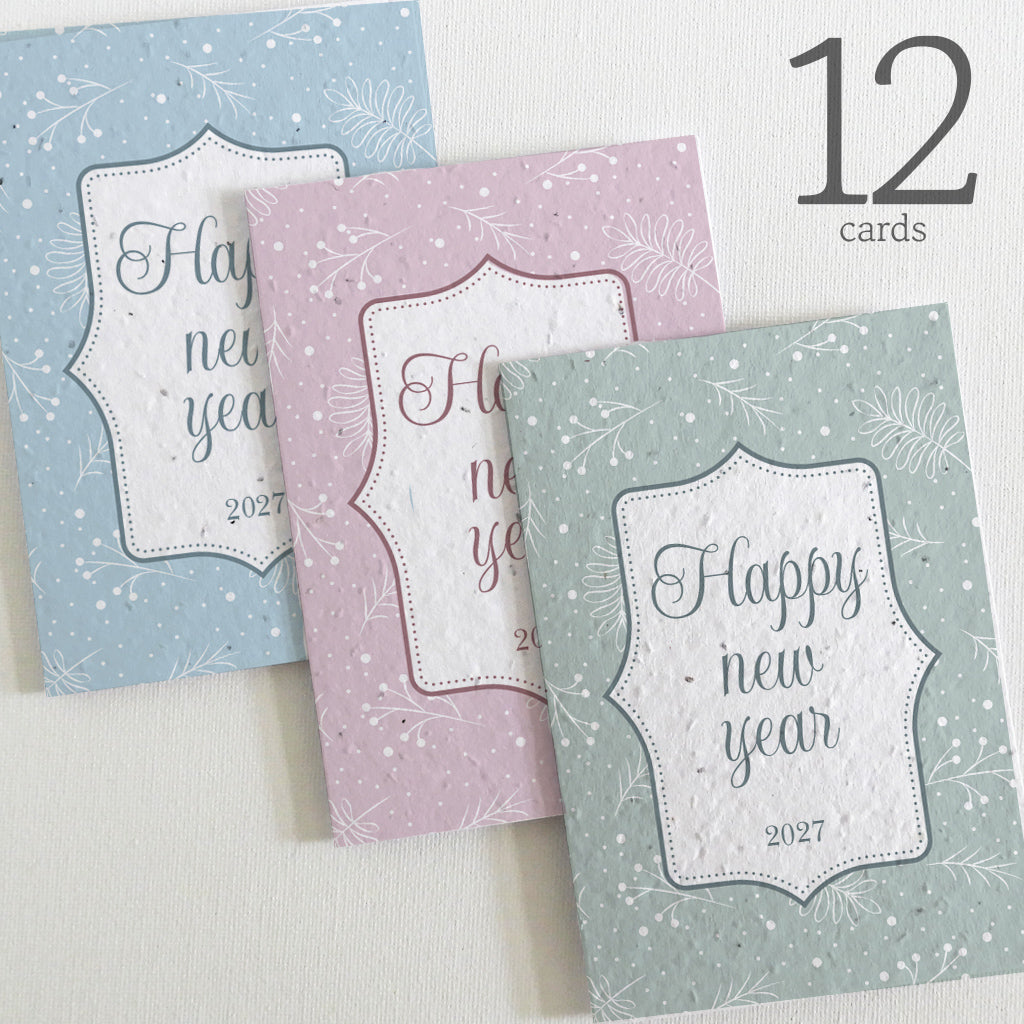 plantable new year cards seed paper
