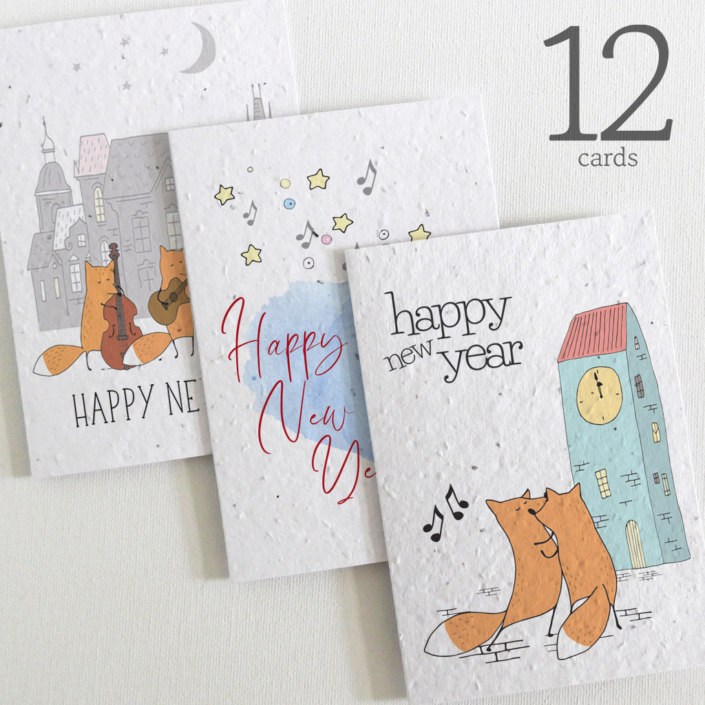 plantable seed paper new year cards