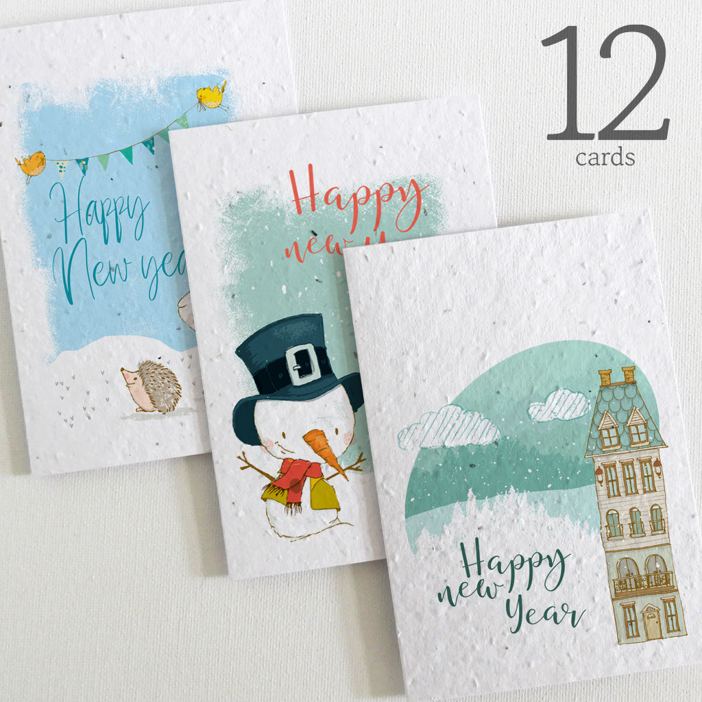 plantable seed paper new year cards