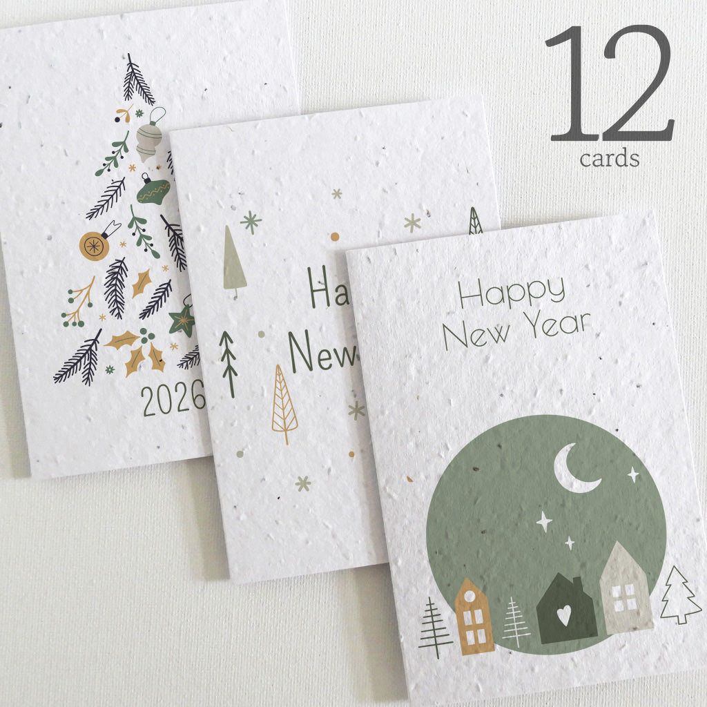 plantable seed paper new year cards