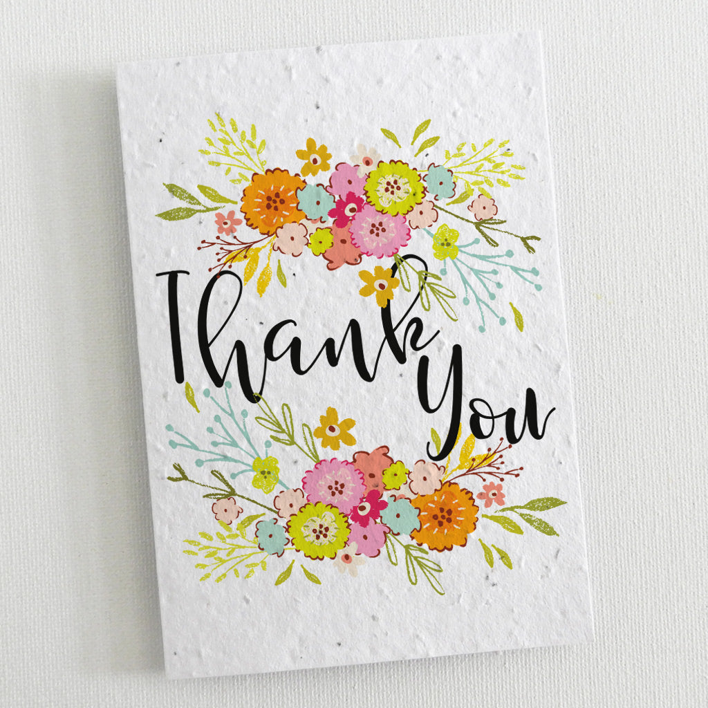 seed paper thank you card