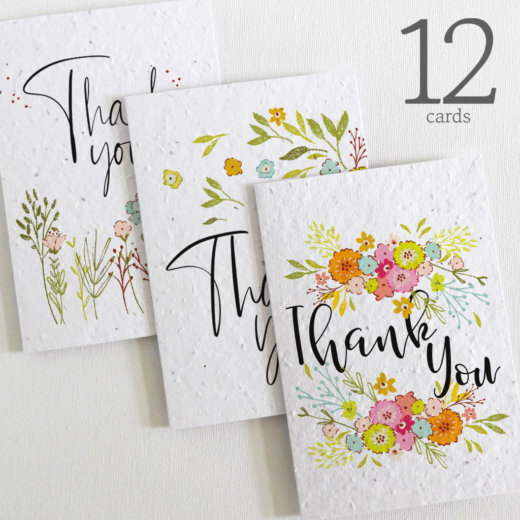 seed paper thank you cards