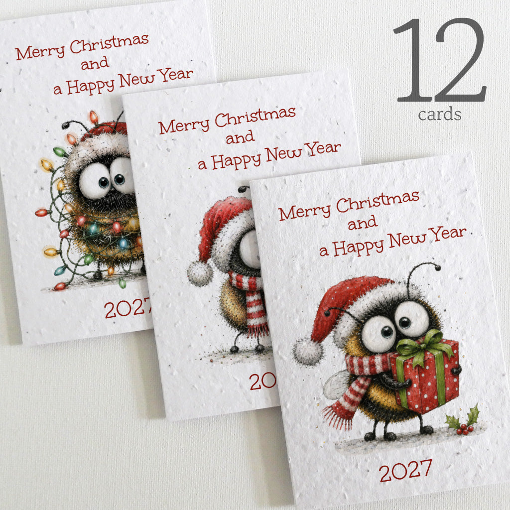seed paper christmas cards