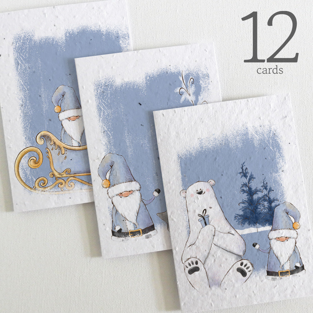 seed paper christmas cards