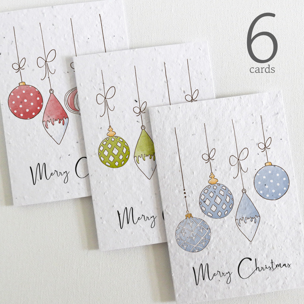 seed paper christmas cards