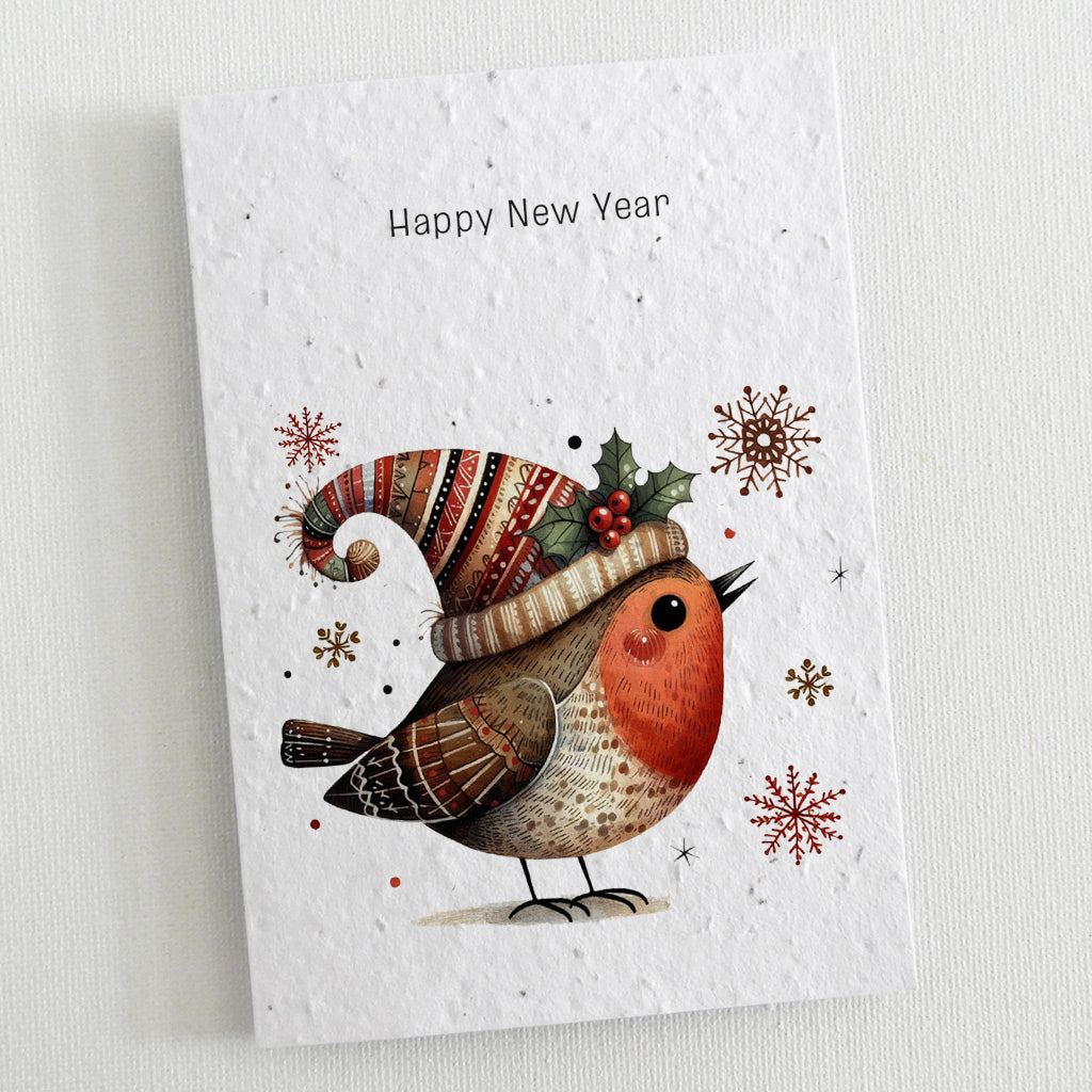 seed paper new year card