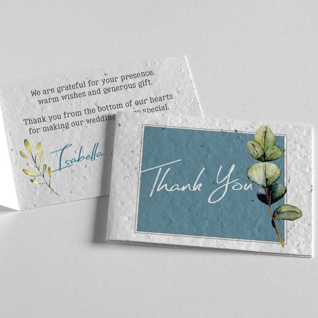 seed paper thank you card