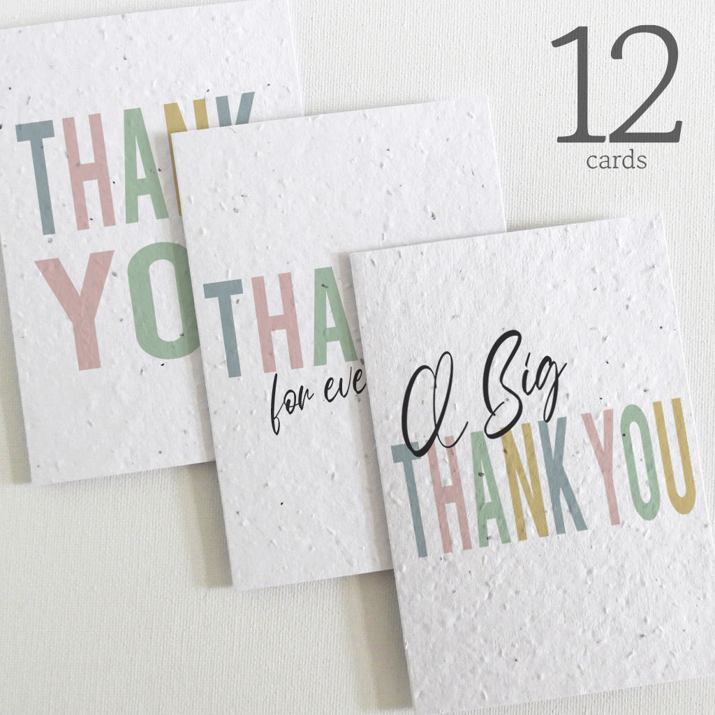 seed paper thank you cards