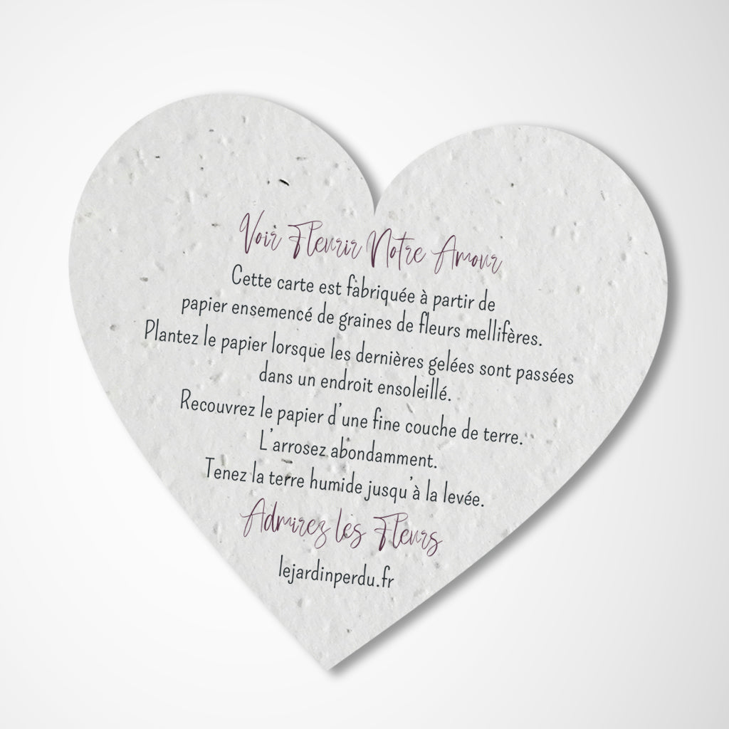 Pierres cadeau invité mariage décoration de table peinte à la main coeur or  -  France