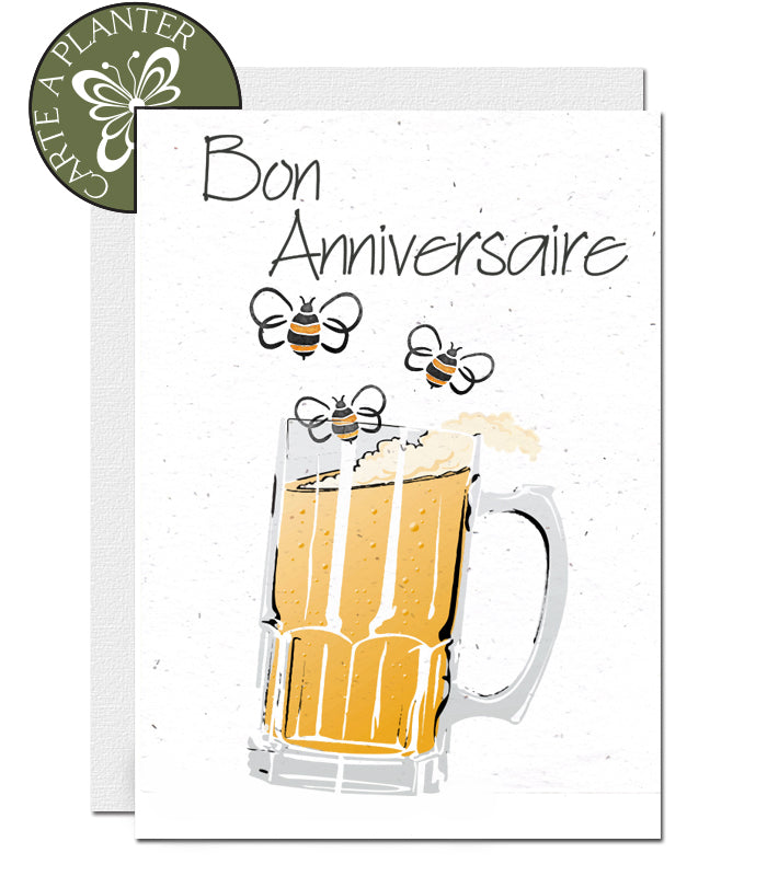 Carte d'anniversaire à planter 