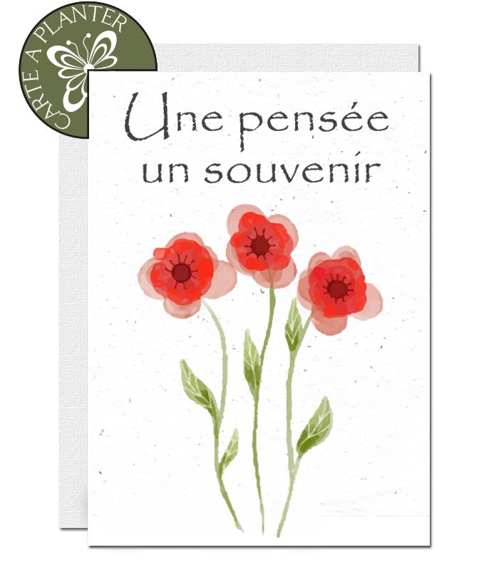 Carte de condoléance écoresponsable