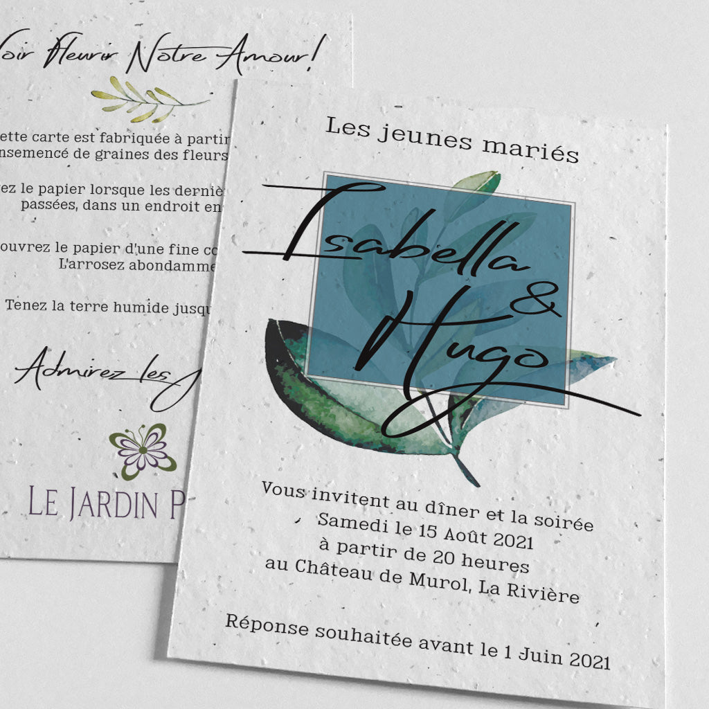 Carton d'invitation Sur la balancoire - Le faire-part Français.fr