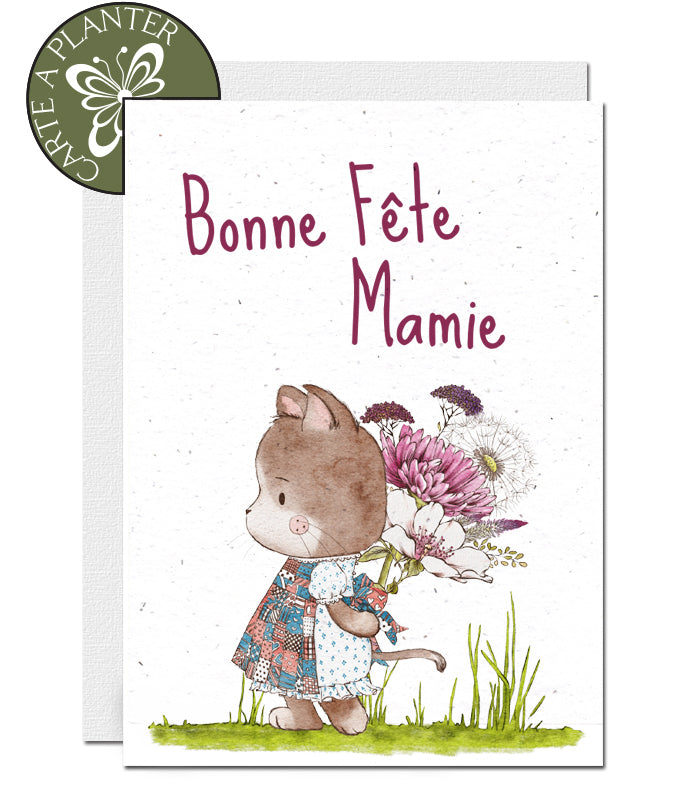 Carte ensemencée Fête des Grand-Mères