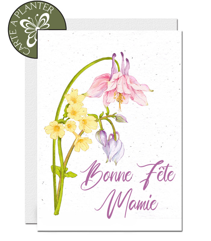 Carte écoresponsable fête des grands-mères