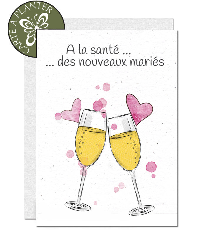 Carte à planter mariage