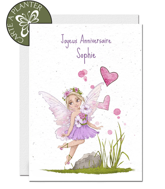 Carte à planter personnalisable anniversaire