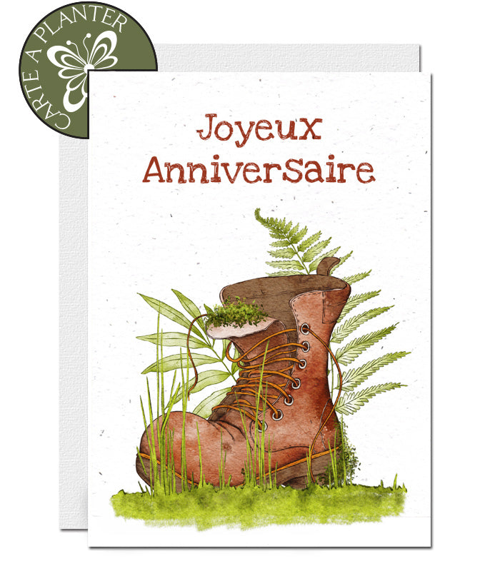 Carte à planter anniversaire