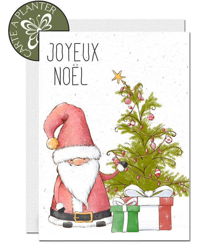 carte de Noël Papier ensemencé