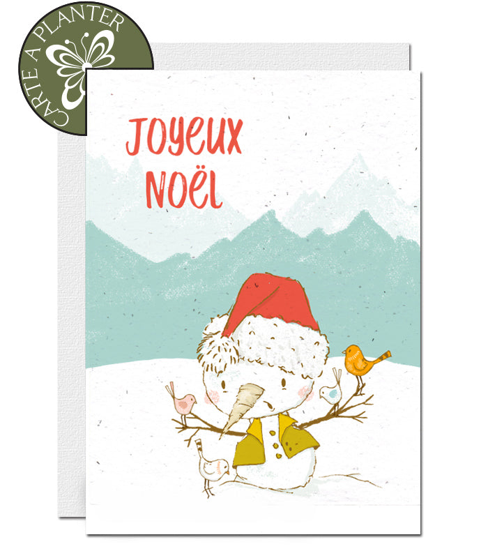 Carte écoresponsable Noël