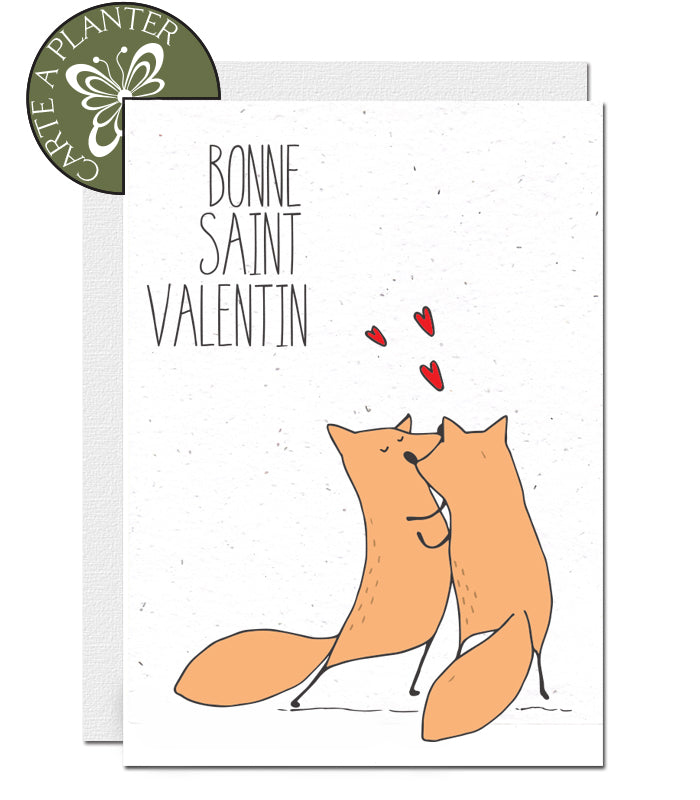 Carte écoresponsable st valentin