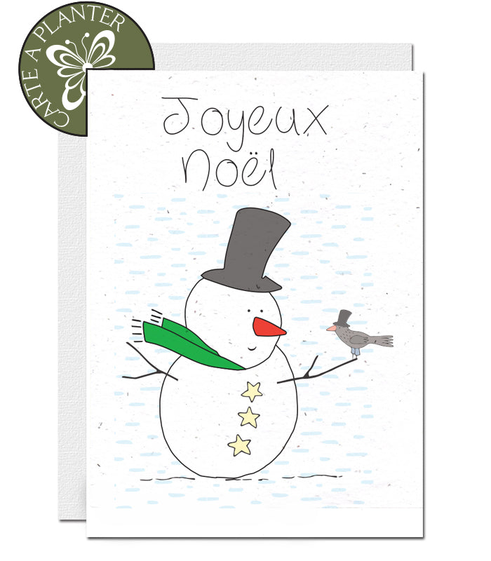 carte a planter noel