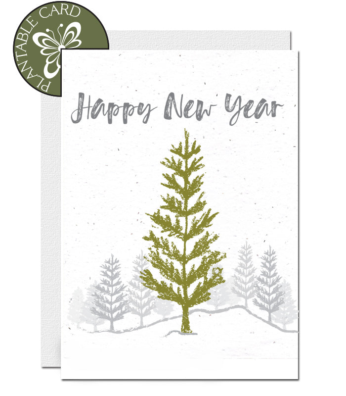 plantable card new year
