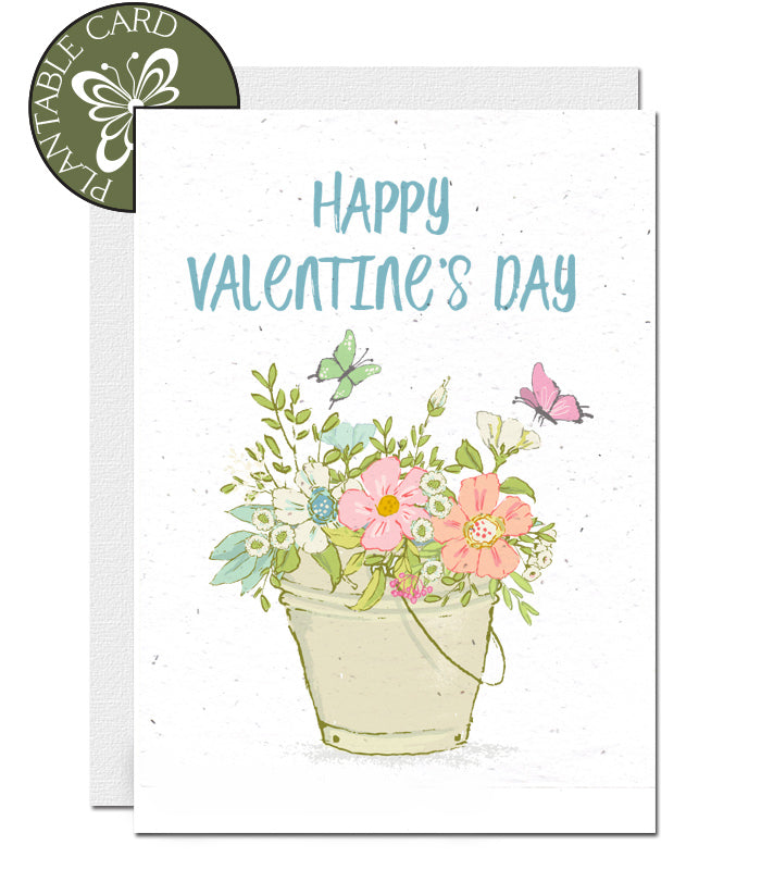 plantable card valentine&#39;s day