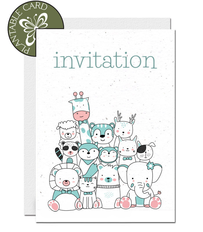 plantable birthday invitation kids