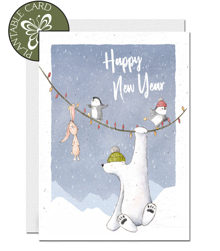 plantable card New Year
