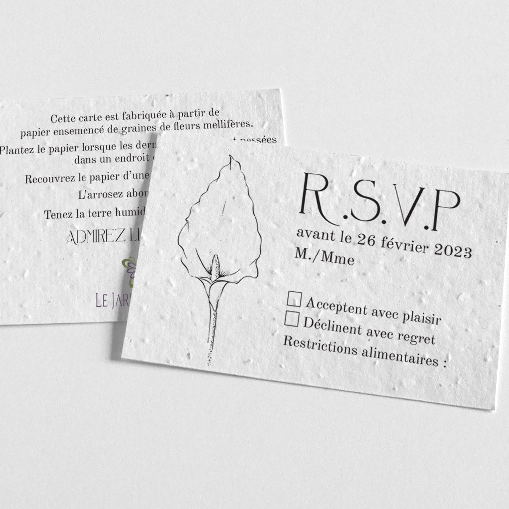 RSVP à planter 